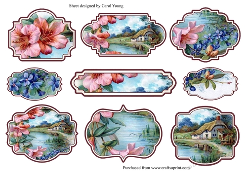 Pond Cottage Labels