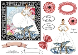 Elegant Lady Card Front 6