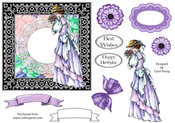 Elegant Lady Card Front 9