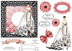 Elegant Lady Card Front 18