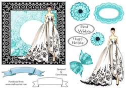 Elegant Lady Card Front 19