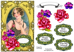 Vintage Portrait Frame Card Front 5