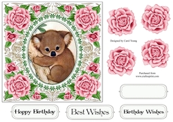 Pretty Rose Frame Koala