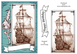 Tall Ship Card Front