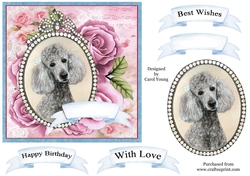 Jewelled Cameo 12 Poodle