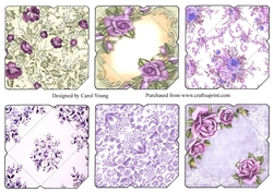 Purple Themed Mini Envelopes