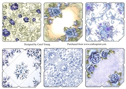 Blue Themed Mini Envelopes