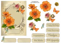 Old Orange Rose Quick Card