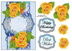 Yellow Rose Quick Card