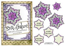 Chistmas Snowflake Topper - Purple
