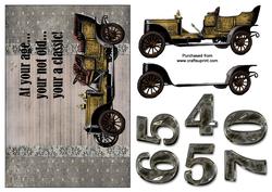 Classic Car Age Birthday Card