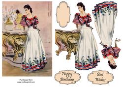 Leaning Lady Quick Card