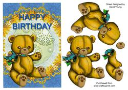 Big Ted Birthday Card