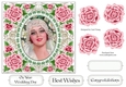 Pretty Rose Frame Vintage Bride 2