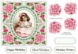 Pretty Rose Frame Vintage Child