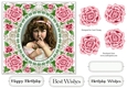 Pretty Rose Frame Vintage Child 2