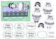 Girl with Kitten Card Topper