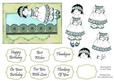 Girl with Kitten Card Topper