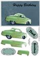 Sedan Car Birthday Quick Card