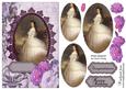Lady in White Card Topper