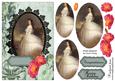 Lady in White Card Topper