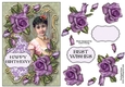 Purple Rose Vintage Card 3