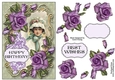Purple Rose Vintage Card 4
