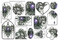 Jewelled Lace Tags 1