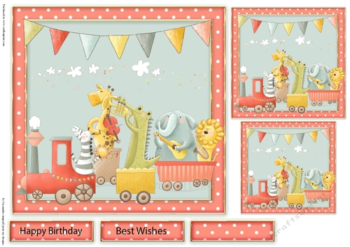 Happy Birthday Animal train