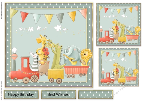 Happy Birthday Animal train