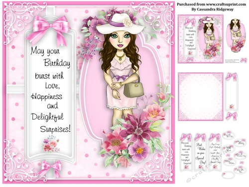 Ladies pink collection birthday kit