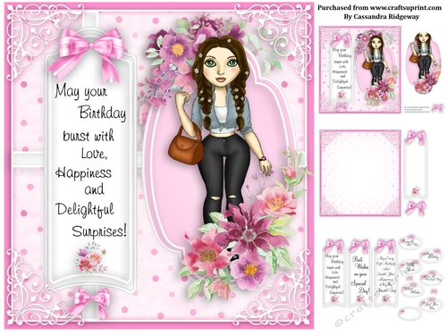 Ladies pink collection birthday kit