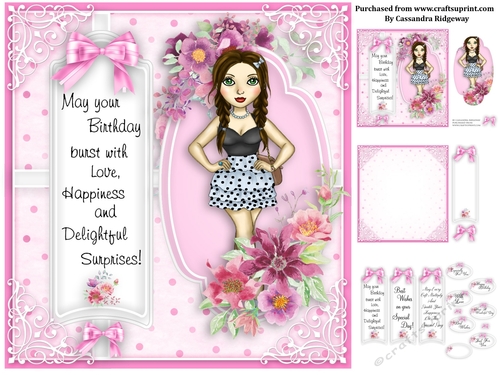 Ladies pink collection birthday kit