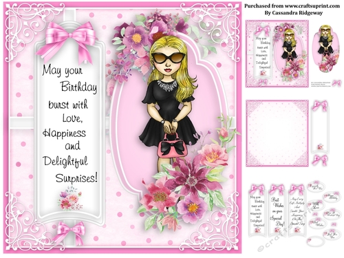 Ladies pink collection birthday kit