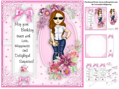 Ladies pink collection birthday kit