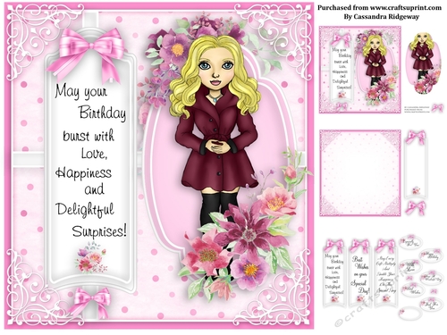 Ladies pink collection birthday kit