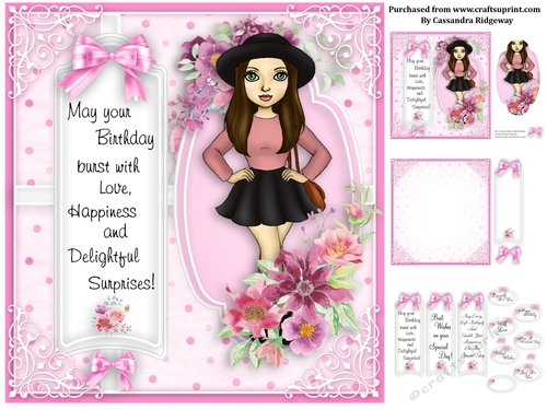 Ladies pink collection birthday kit