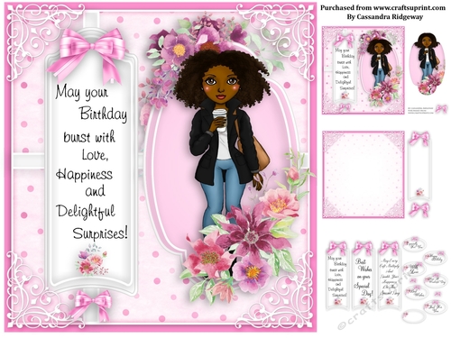 Ladies pink collection birthday kit