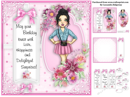 Ladies pink collection birthday kit