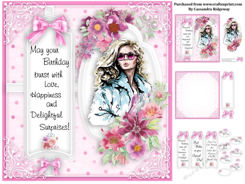 Ladies pink collection birthday kit 2