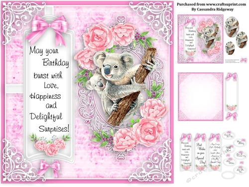 Ladies animal collection birthday kit
