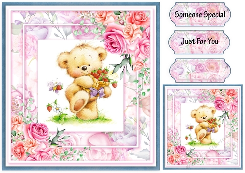 Just for you Teddy Fab floral Collection
