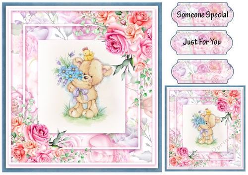 Just for you Teddy Fab floral Collection
