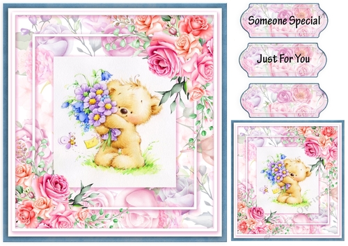 Just for you Teddy Fab floral Collection