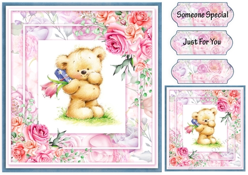 Just for you Teddy Fab floral Collection