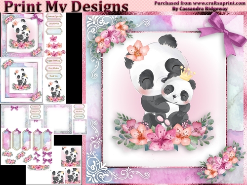 birthday card with cute flowers