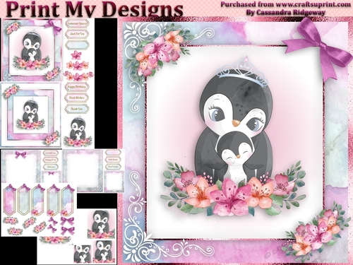 birthday card with cute flowers