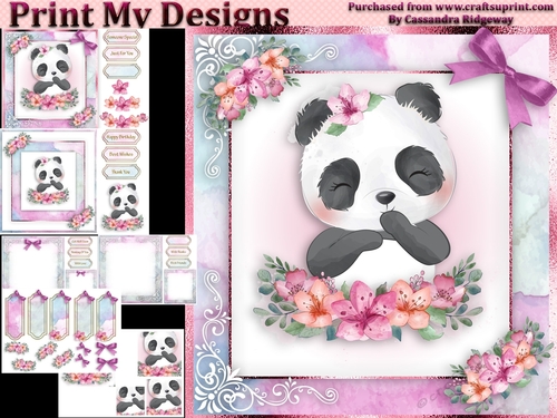 birthday card with cute flowers