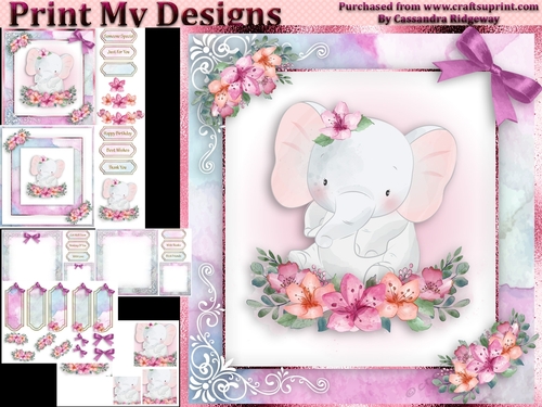 birthday card with cute flowers