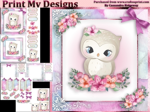 birthday card with cute flowers